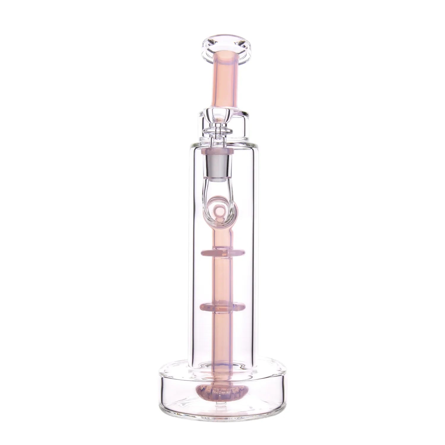 GC Bent Neck w/ Perc Tall Bubbler Bong - 11 in.