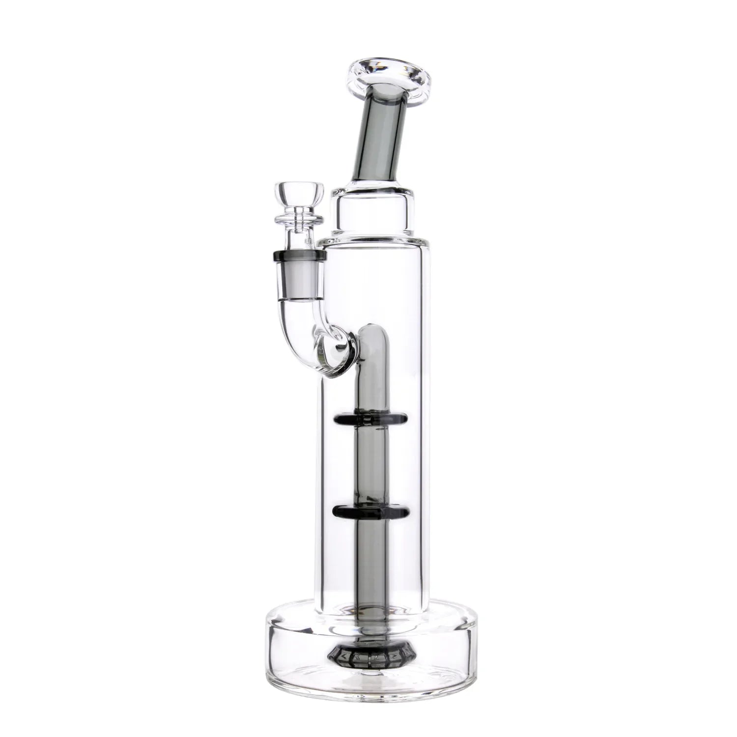 GC Bent Neck w/ Perc Tall Bubbler Bong - 11 in.