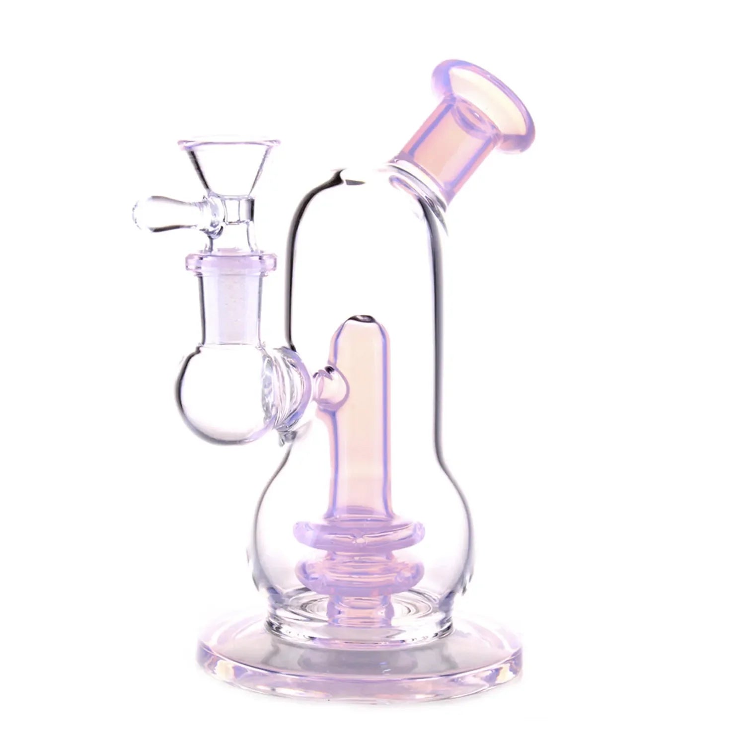 GC Curvy Double-Up Bubbler Bong - 6 in.