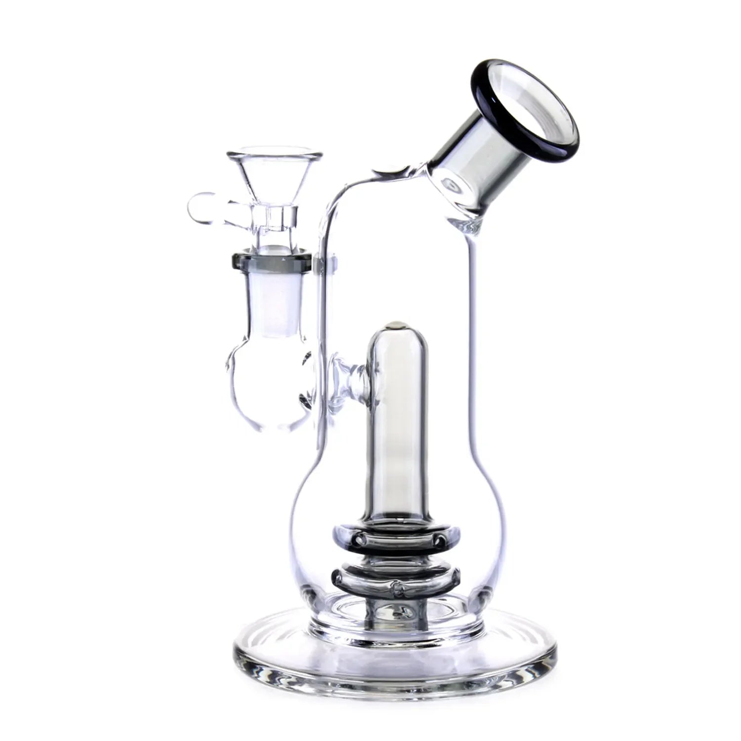 GC Curvy Double-Up Bubbler Bong - 6 in.