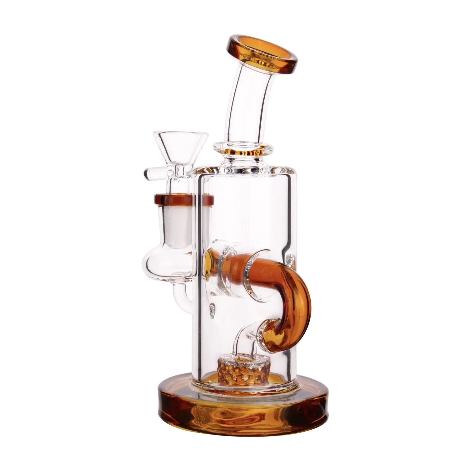 GC Bent Neck Recycler with Perc Bong - 6.5 in.