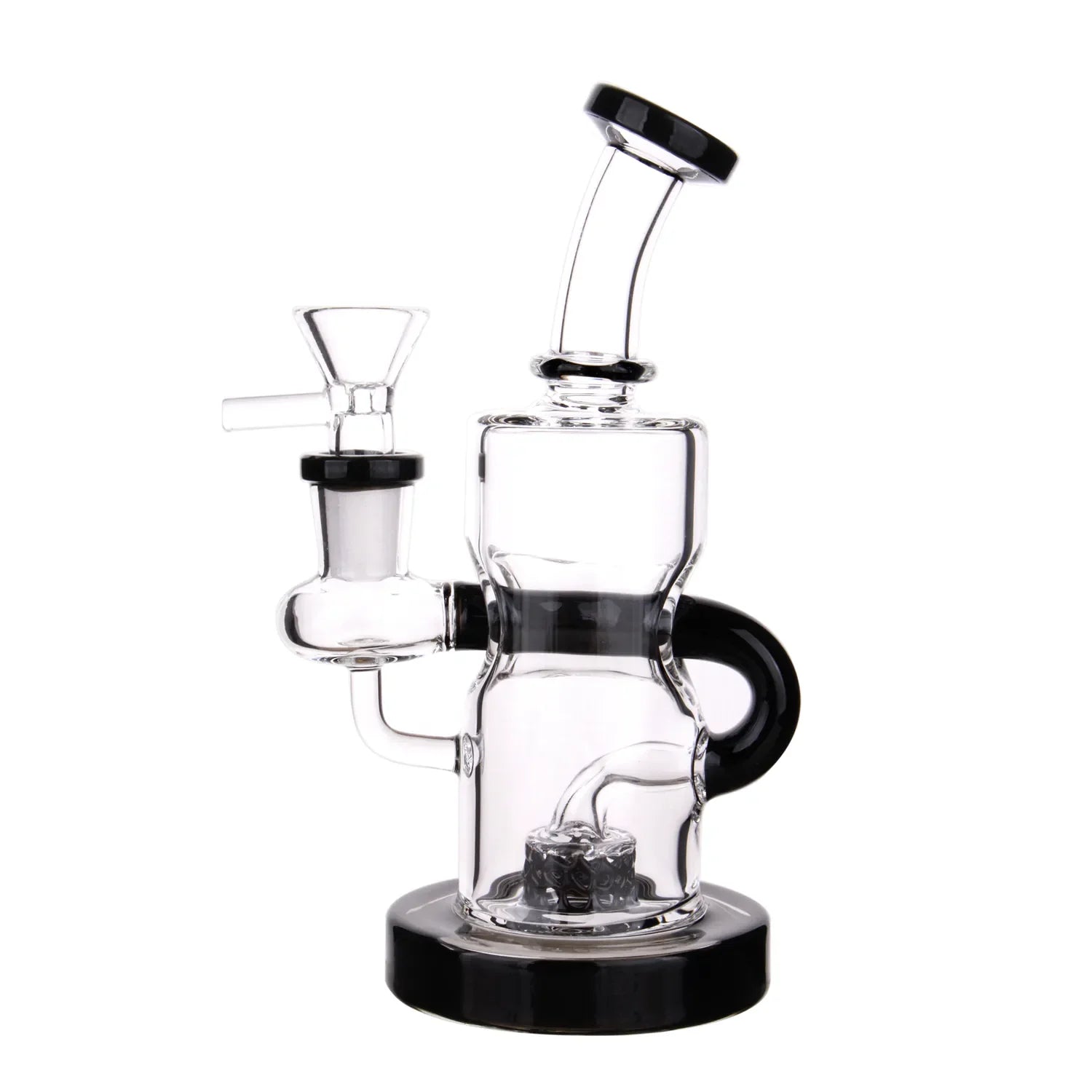 GC Bent Neck Recycler with Perc Bong - 6.5 in.
