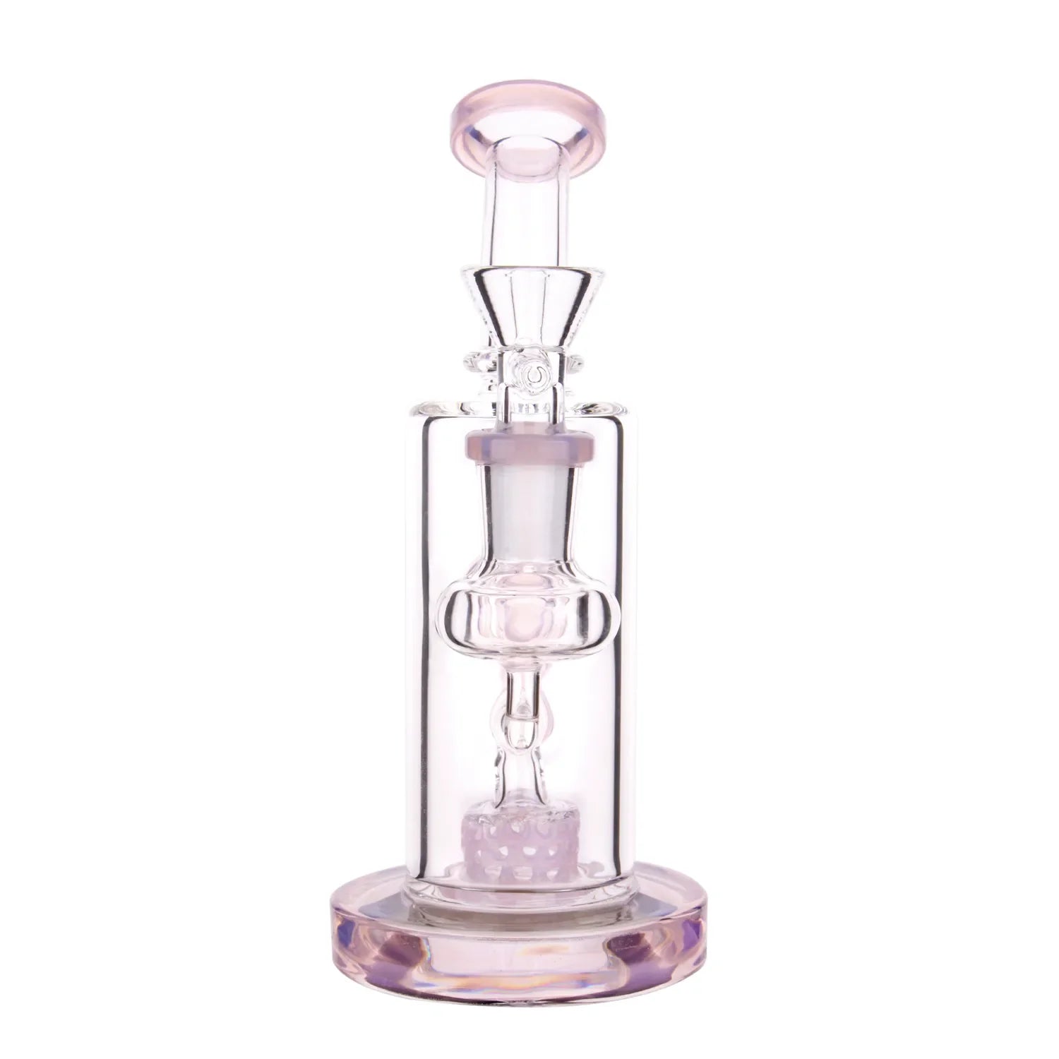 GC Bent Neck Recycler with Perc Bong - 6.5 in.