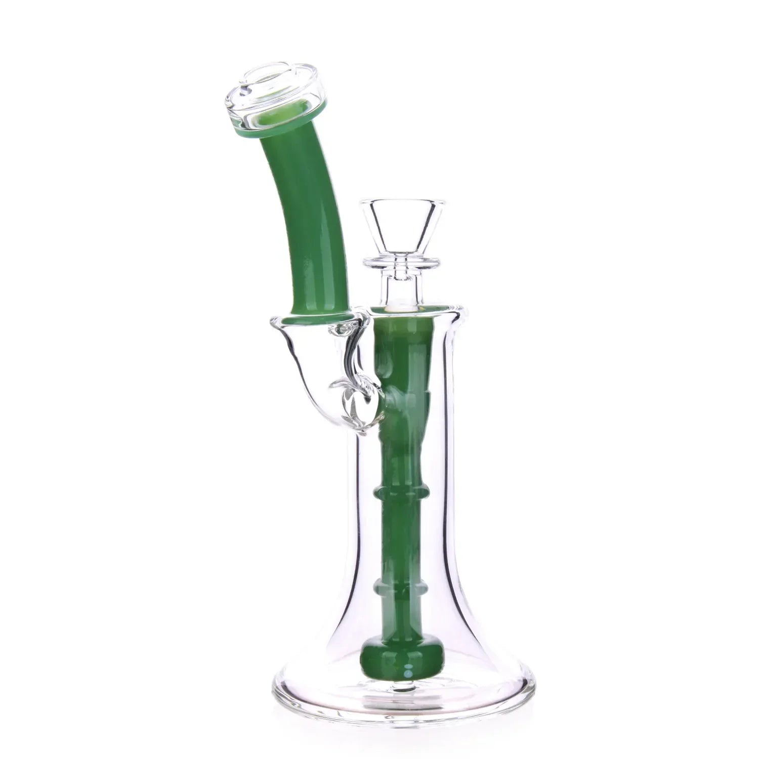 Valiant Colored Perc Bubbler Bong - 7.5 in. Amber