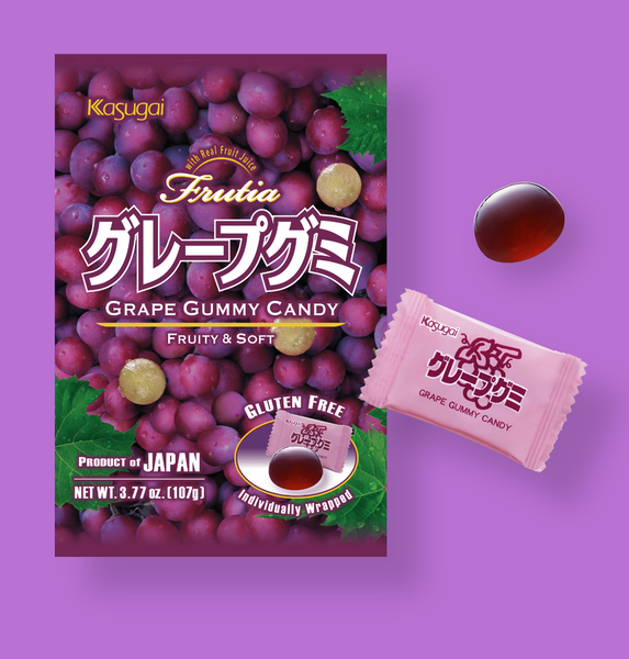 Kasugai Japanese Grape Gummy with Real Fruit Juice – Grasscity
