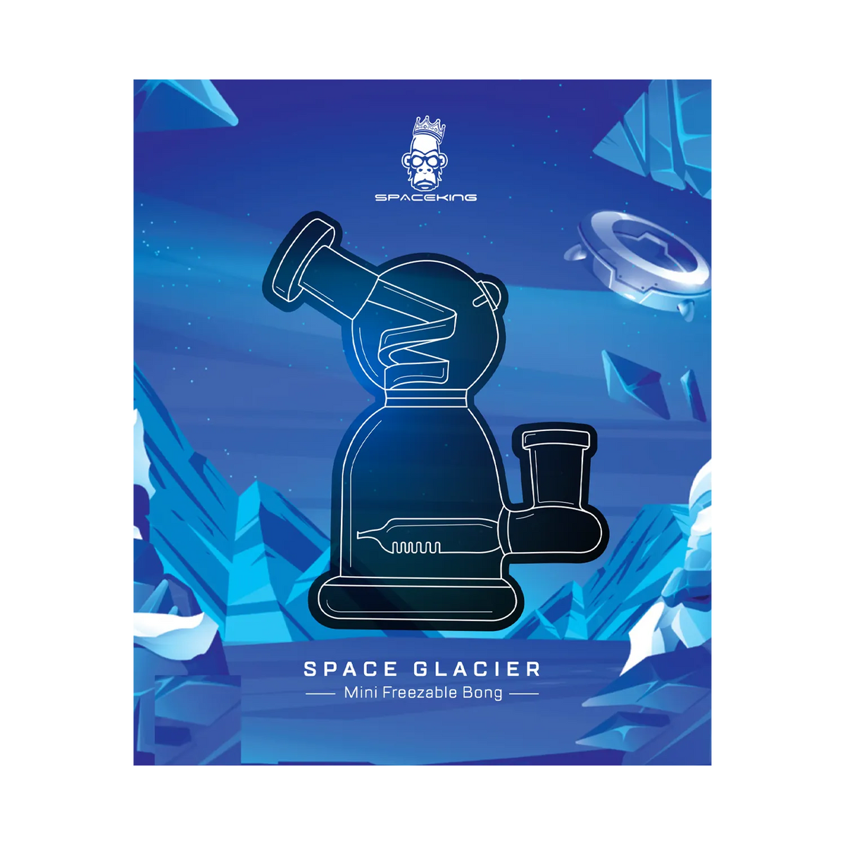 Space King Glass - 'Space Glacier' Freezable Bong