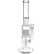 Pulsar Double Chamber Rocket Perc Chugger Glass Water Pipe - 15.25" / 14mm F