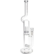 Pulsar Kink Neck Double Chamber Chugger Glass Water Pipe - 17.25" / 14mm F