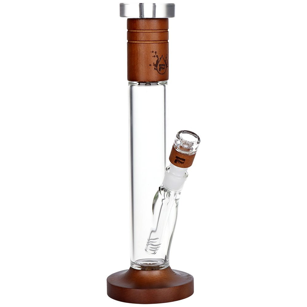 Pulsar Wood on Glass Straight Tube Bong - 14.25" / 14mm F