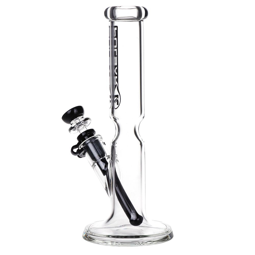 Pulsar Flared Straight Tube Glass Water Pipe w/ Ice Restriction - 9.75" / 14mm F