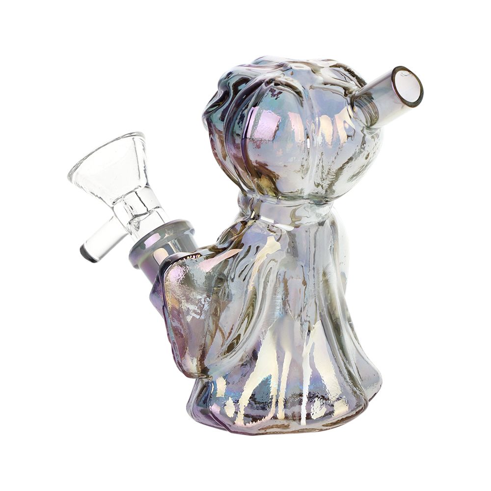 SeshGear 4CT BUNDLE - SeshGear Jack-O-Lantern Ghost Glass Bubbler - 4" / Assorted Colors