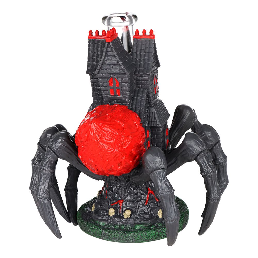 Pulsar All Seeing Arachnid Castle Glass & Vinyl Water Pipe - 10.25" / 14mm F