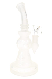 6B Glass Frosted Stemless Water Pipe – 9½″ – Assorted Designs