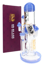 6B Glass Mushroom Showerhead Perc Bong – 10″ – Assorted Colors