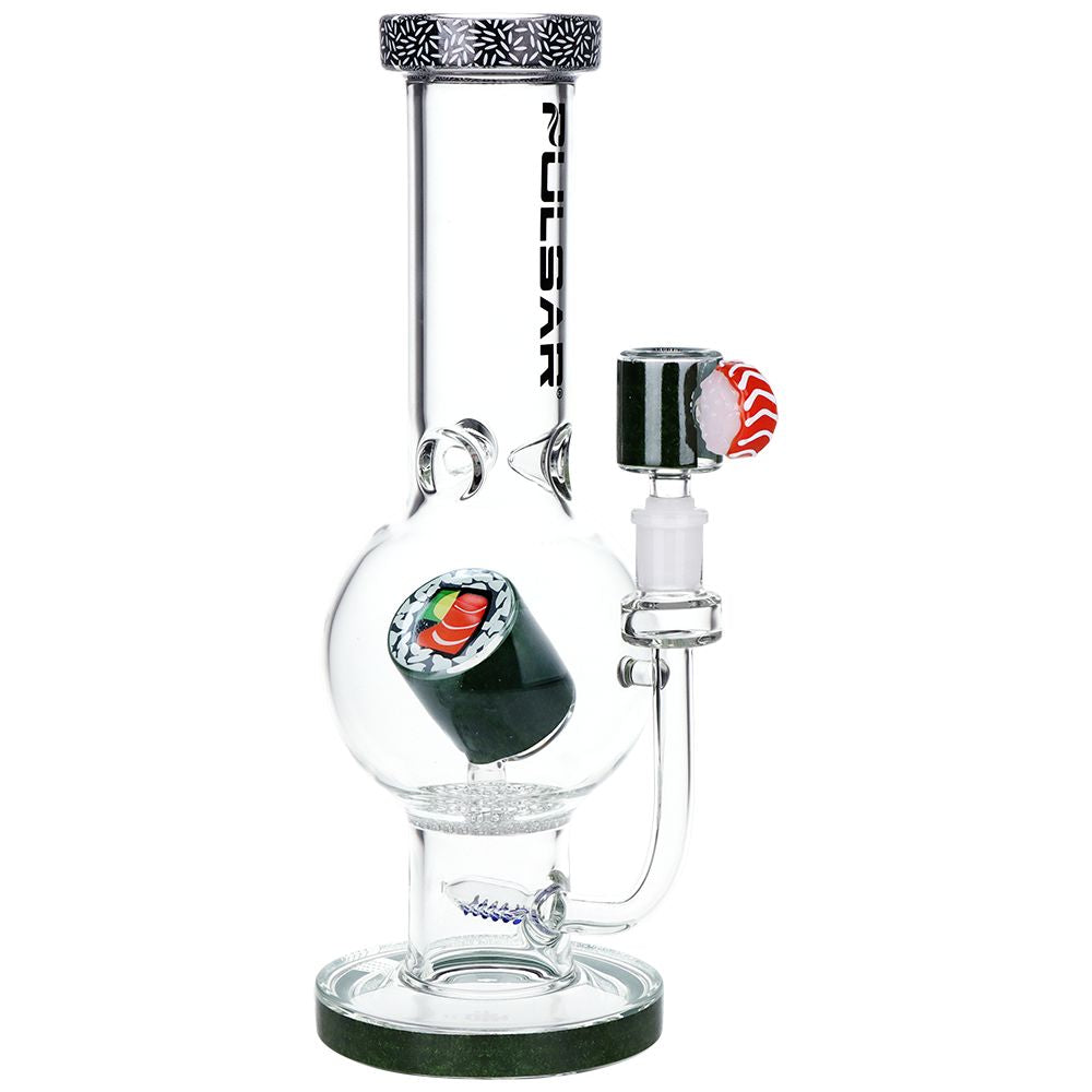 Pulsar Sushi Time Bubble Base Glass Bong - 12.5" / 14mm F