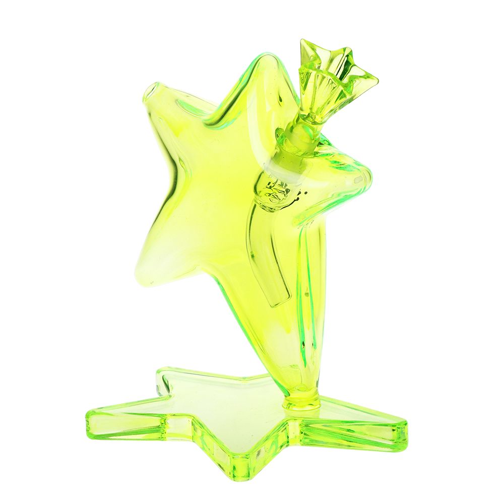 Pulsar Star Power Glass Bong - 6.5" / 14mm F / Green