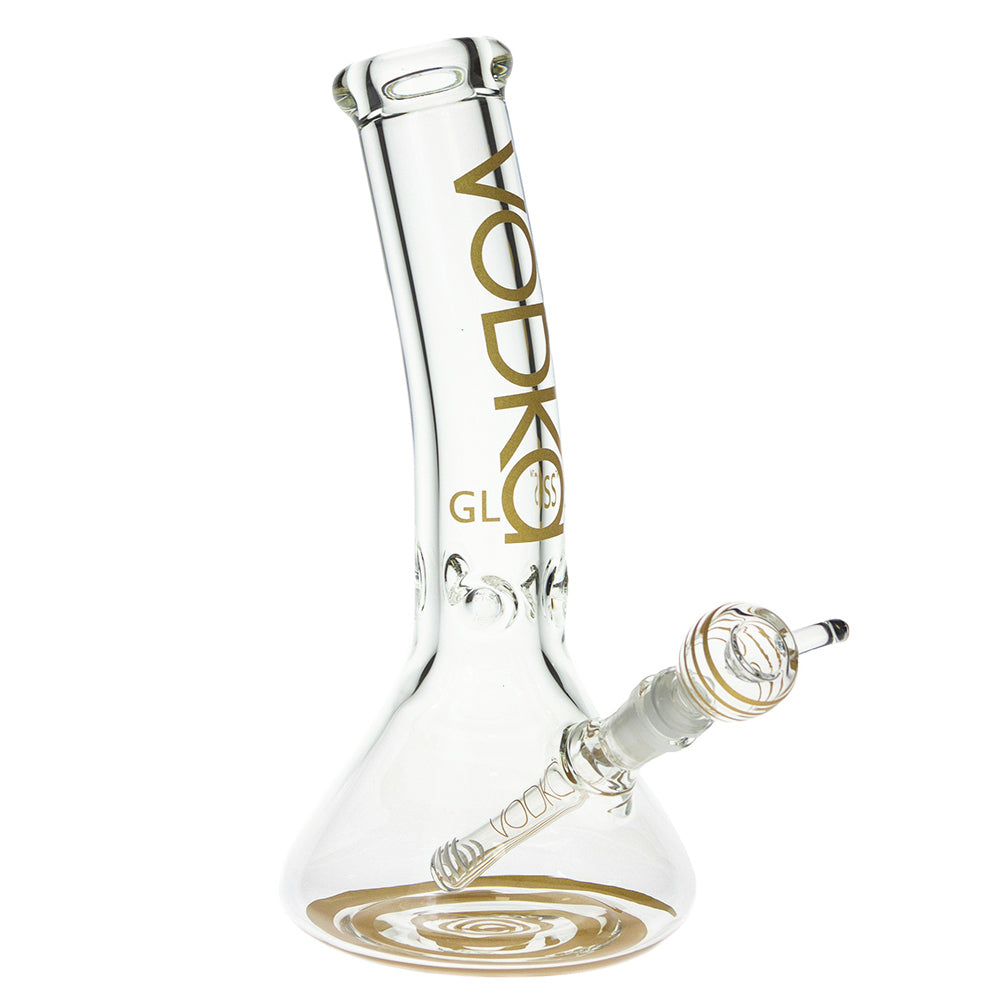 Vodka 9mm Beaker Ice Bong with Bent Neck | 12 Inch