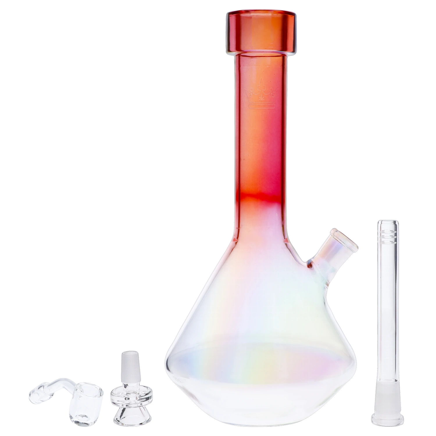 Queen of Bud Rose Quartz Dual Use Bong - 12 in.