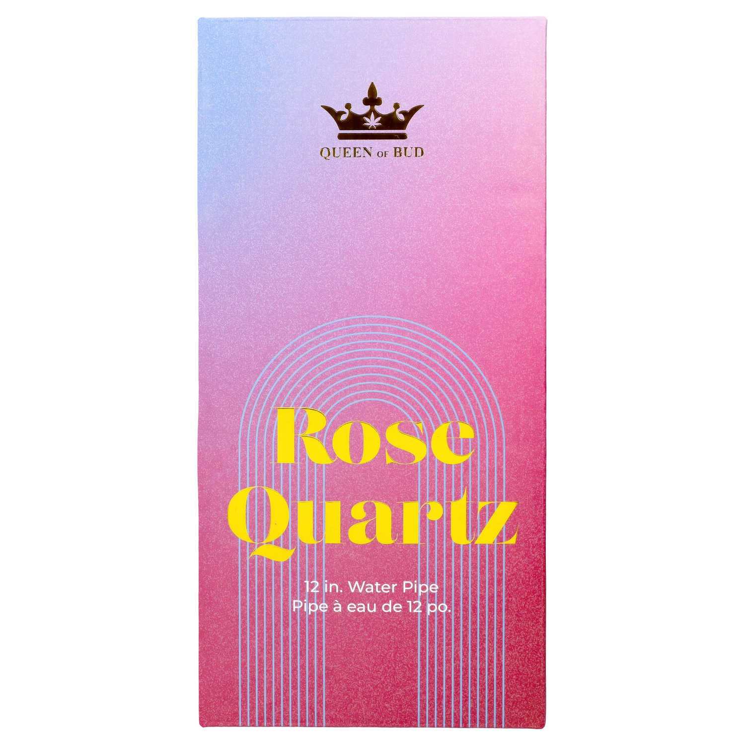 Queen of Bud Rose Quartz Dual Use Bong - 12 in.