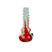 Double Bubble Glass Bong with Worked Spiral Neck | 12 Inch