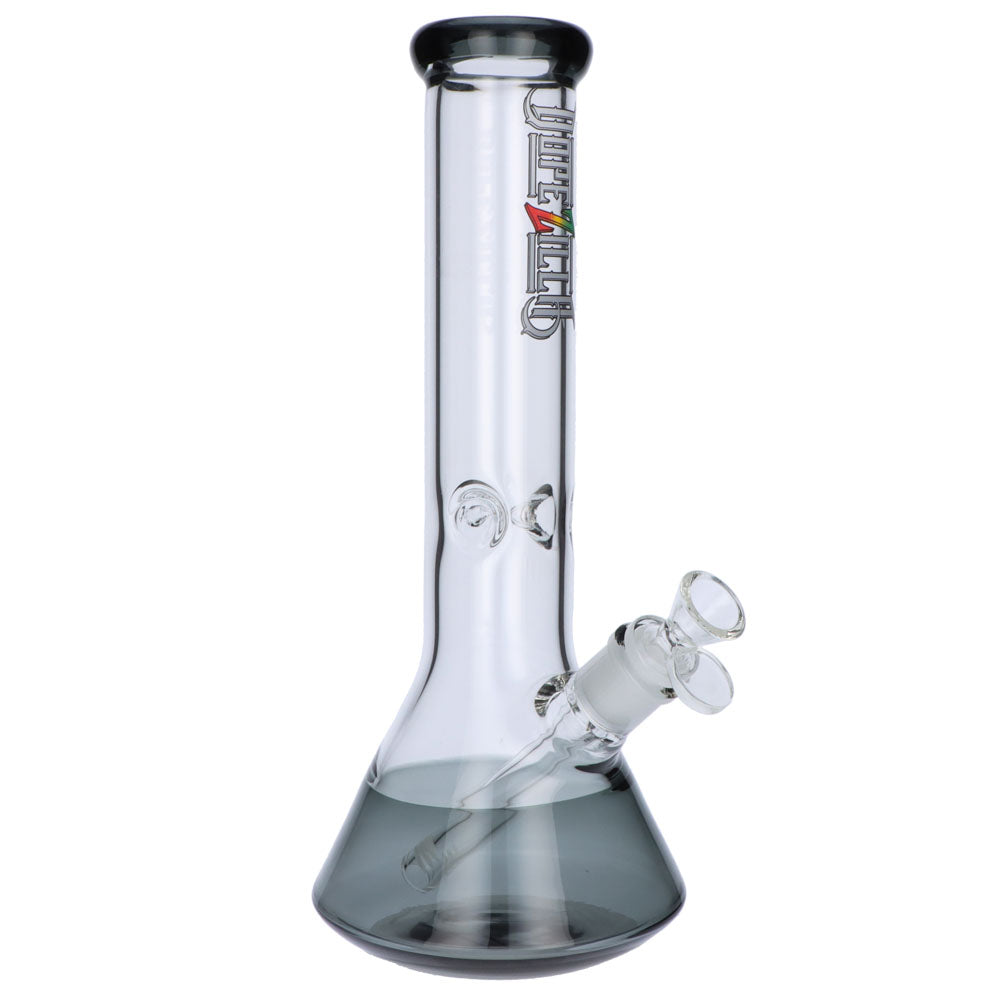 Dopezilla New York Beaker Base Ice Bong | Transparent Black | side view 1