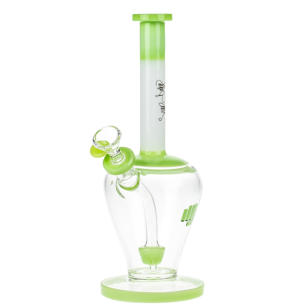 Snoop Dogg Pounds JFK Bubble Base Bong with Showerhead Perc | Green - Side View 2