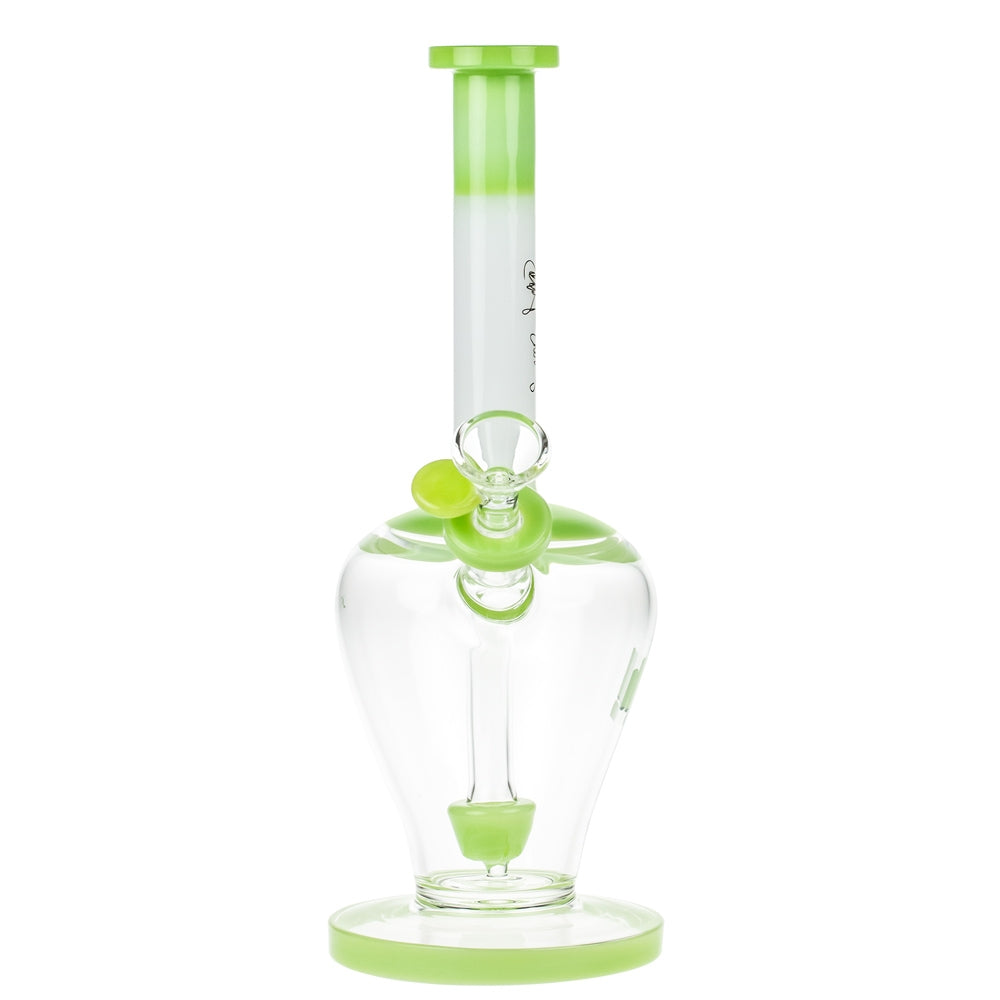 Snoop Dogg Pounds JFK Bubble Base Bong with Showerhead Perc | Green - Front View 