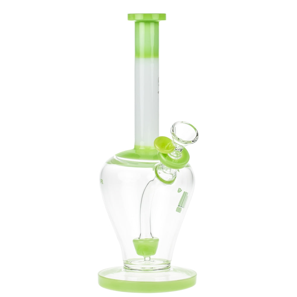 Snoop Dogg Pounds JFK Bubble Base Bong with Showerhead Perc | Green - Side View 1