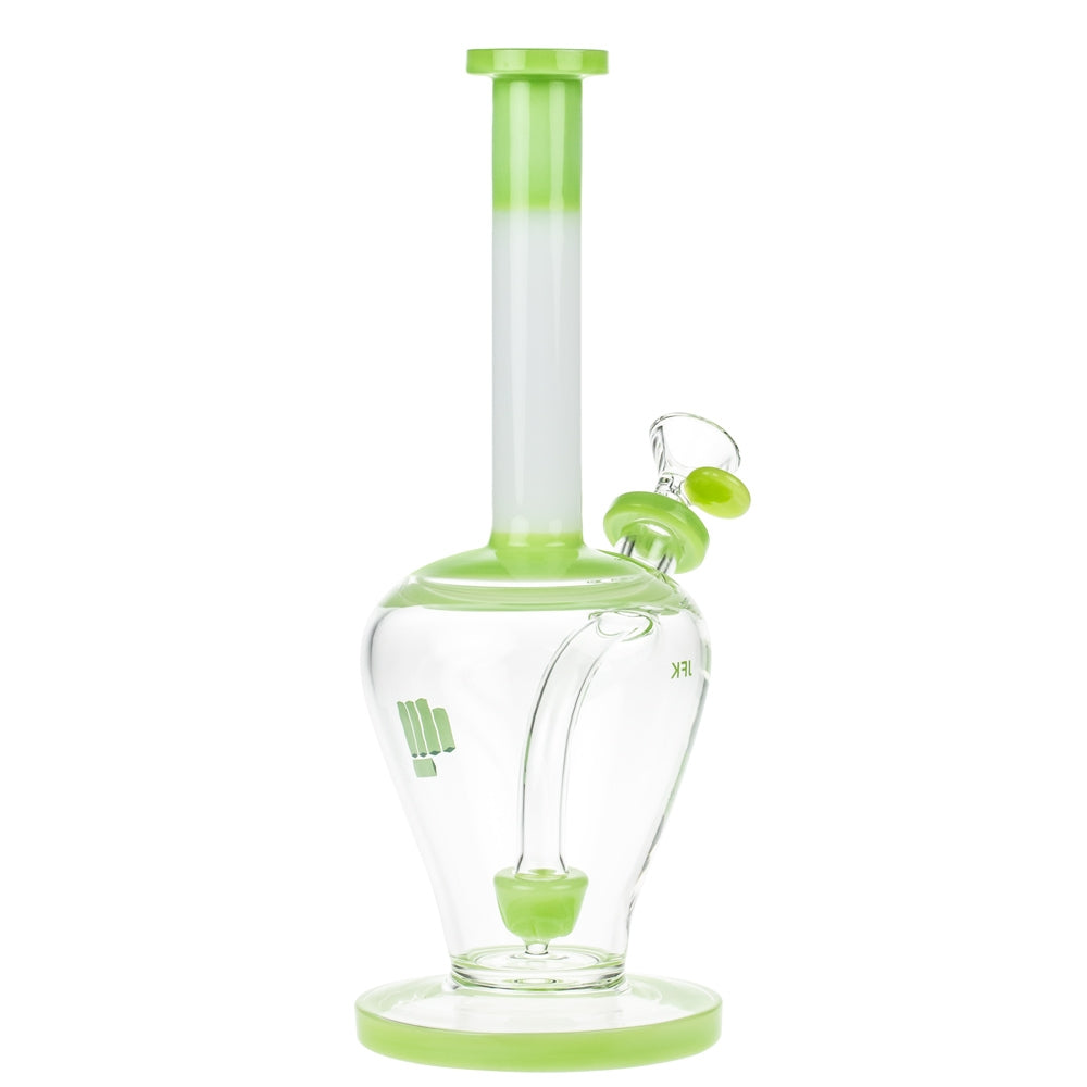 Snoop Dogg Pounds JFK Bubble Base Bong with Showerhead Perc | Green - Side View 5