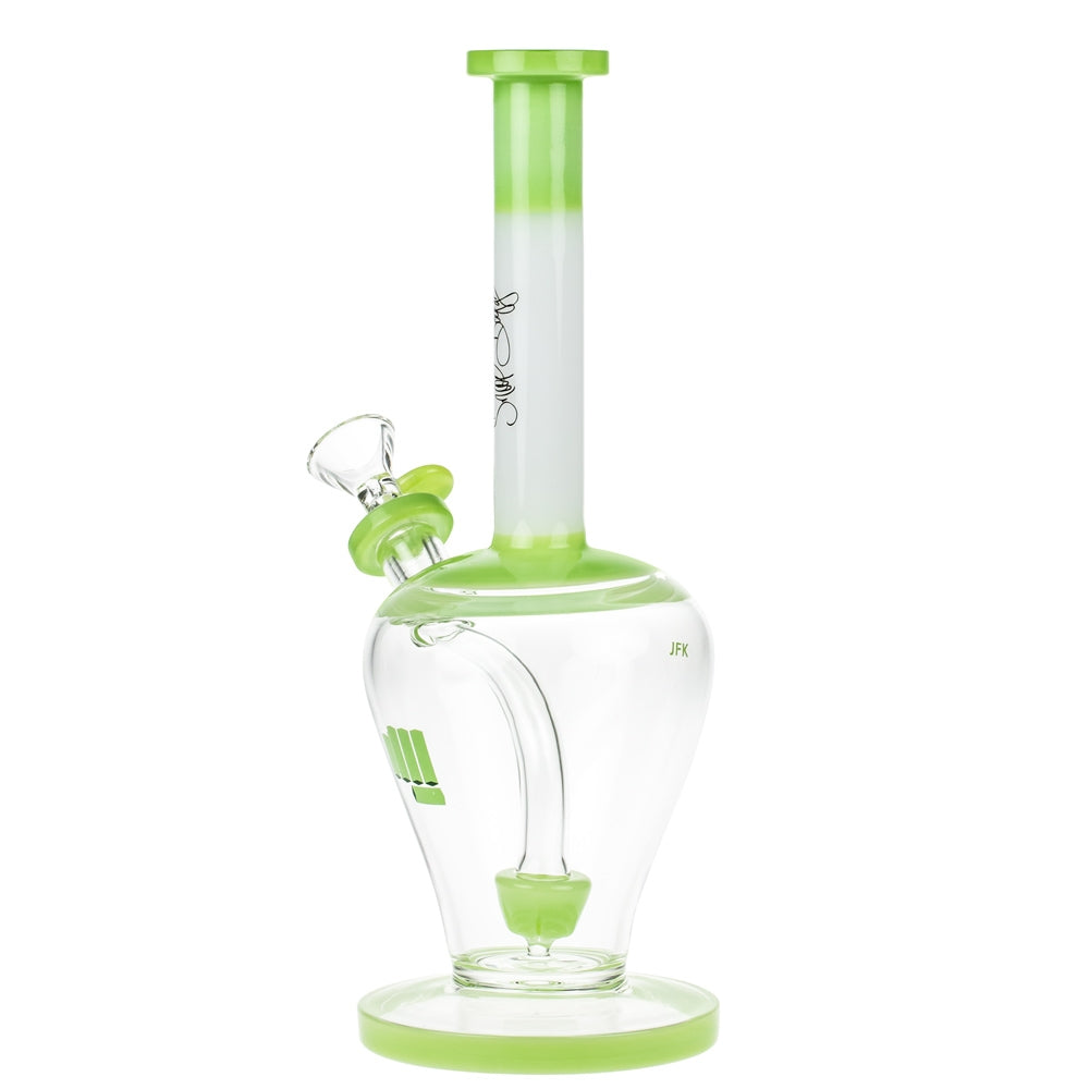 Snoop Dogg Pounds JFK Bubble Base Bong with Showerhead Perc | Green - Side View 4