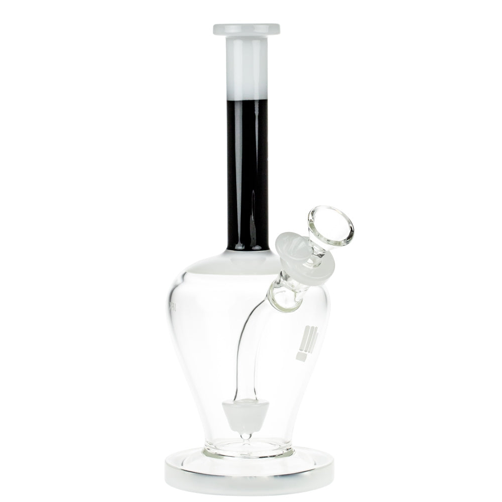 Snoop Dogg Pounds JFK Bubble Base Bong with Showerhead Perc | White - Right Side View 