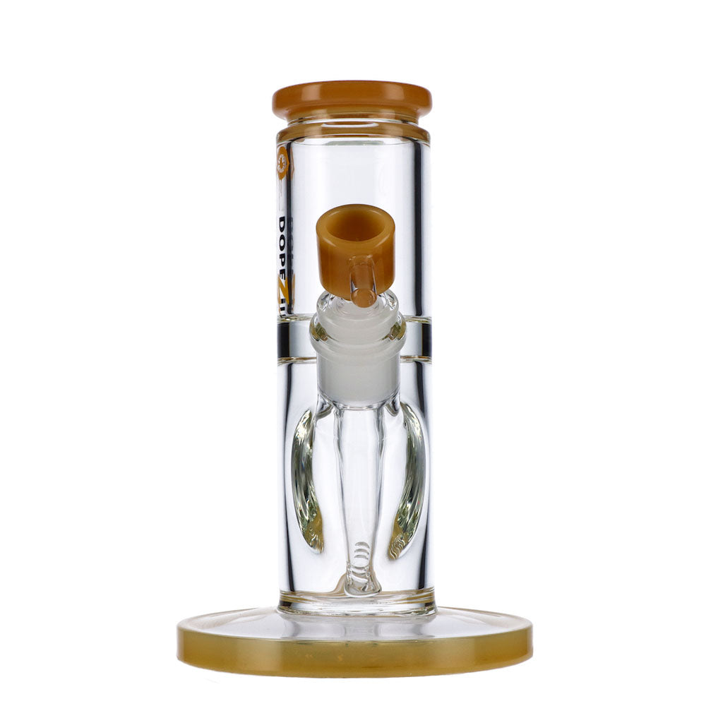 Dopezilla Cyclops Straight Ice Bong | 8 Inch | Milky Yellow - Front View