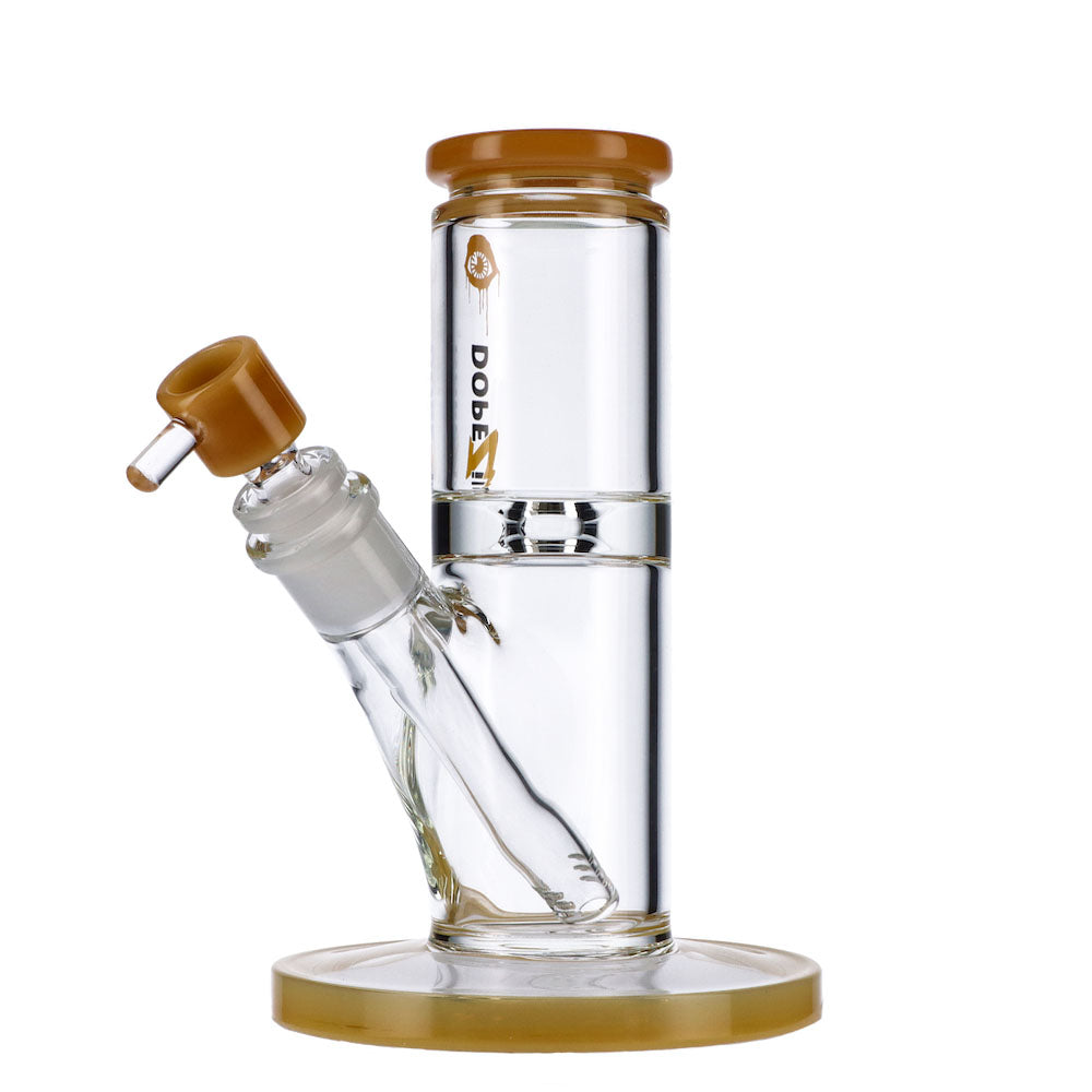 Dopezilla Cyclops Straight Ice Bong | 8 Inch | Milky Yellow - Side View 2