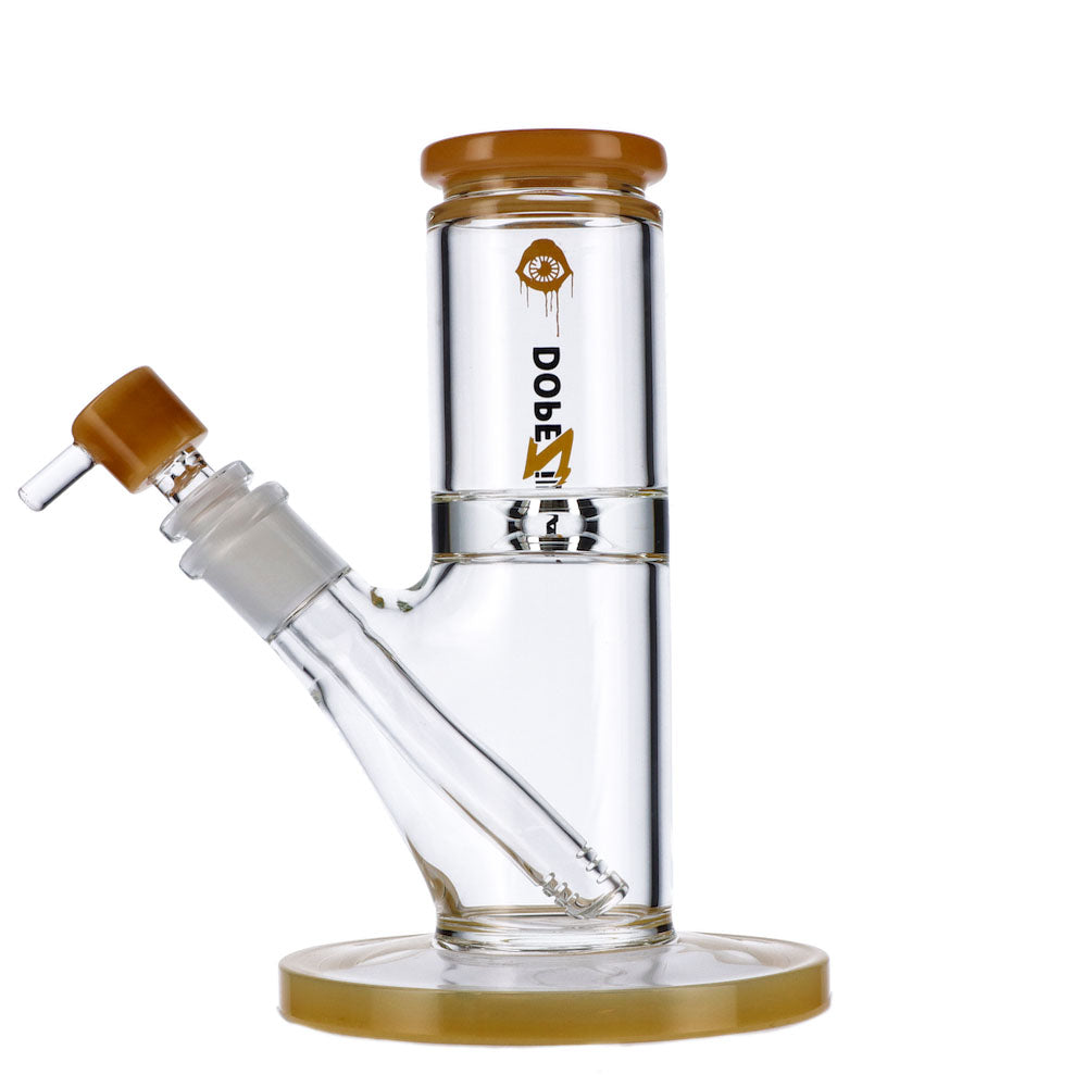 Dopezilla Cyclops Straight Ice Bong | 8 Inch | Milky Yellow - Side View 3