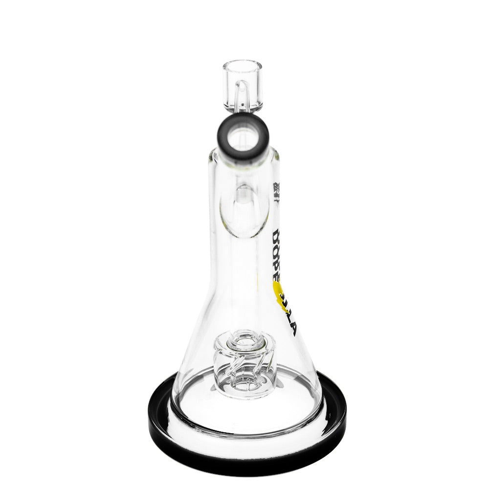 Dopezilla Glass Basilisk Dab Rig | 9 Inches | Black | Back view 