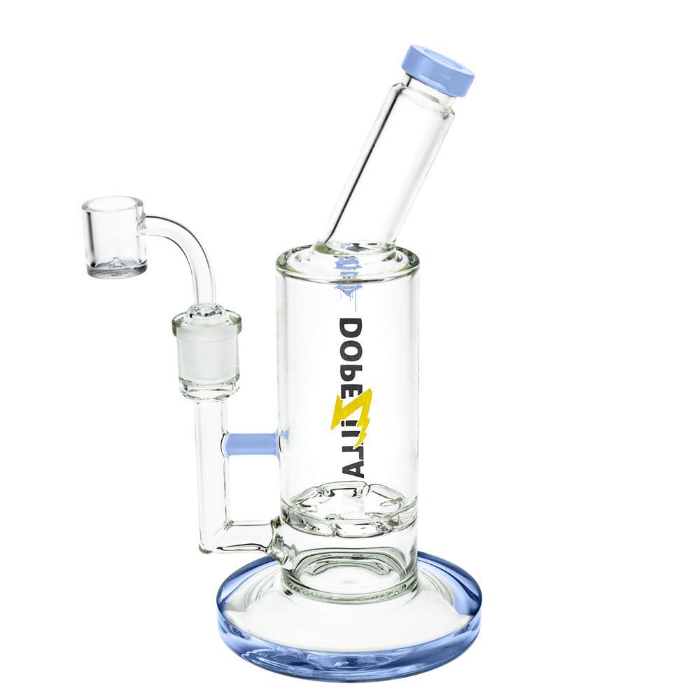 Dopezilla Glass Lycan Dab Rig | 9 Inches | Blue | side view 2