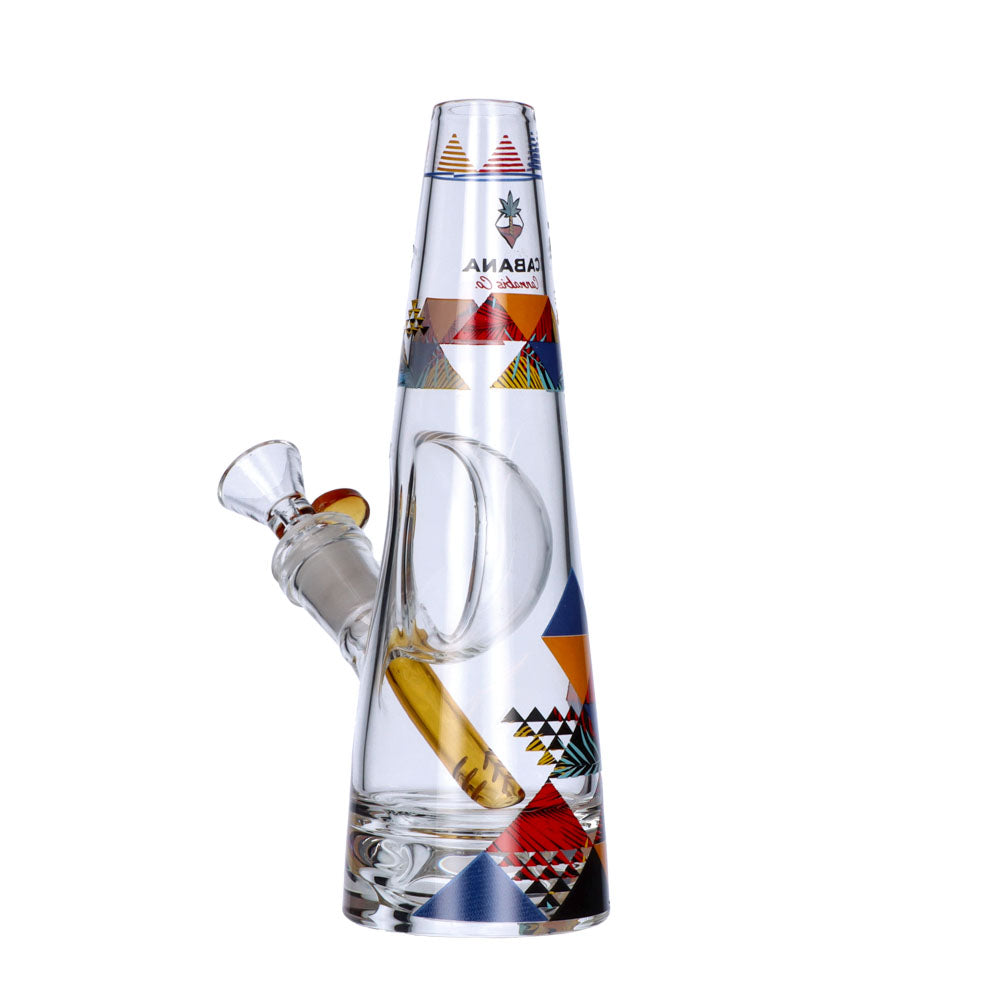 Cabana Cannabis Co. The Sunset Bong | Amber | side view 3