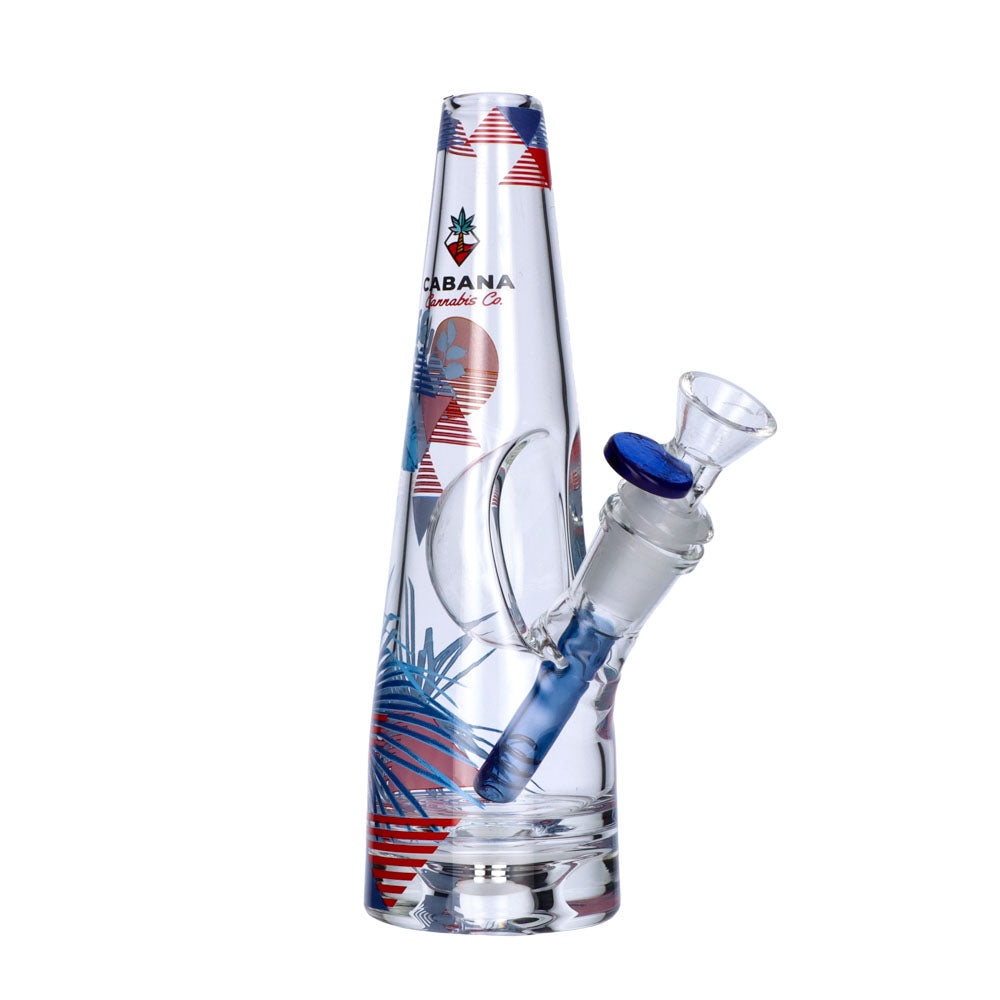 Cabana Cannabis Co. The Sunset Bong | Blue | side view 1