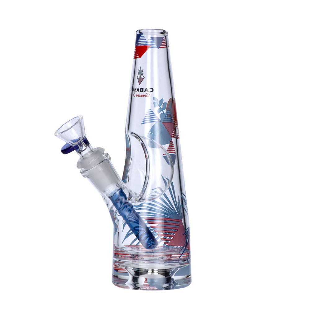 Cabana Cannabis Co. The Sunset Bong | Blue | side view 2