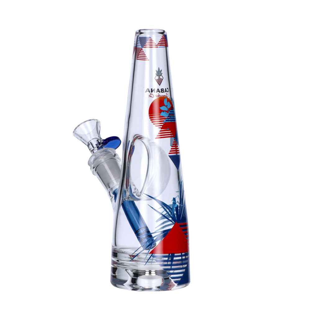 Cabana Cannabis Co. The Sunset Bong | Blue | side view 3