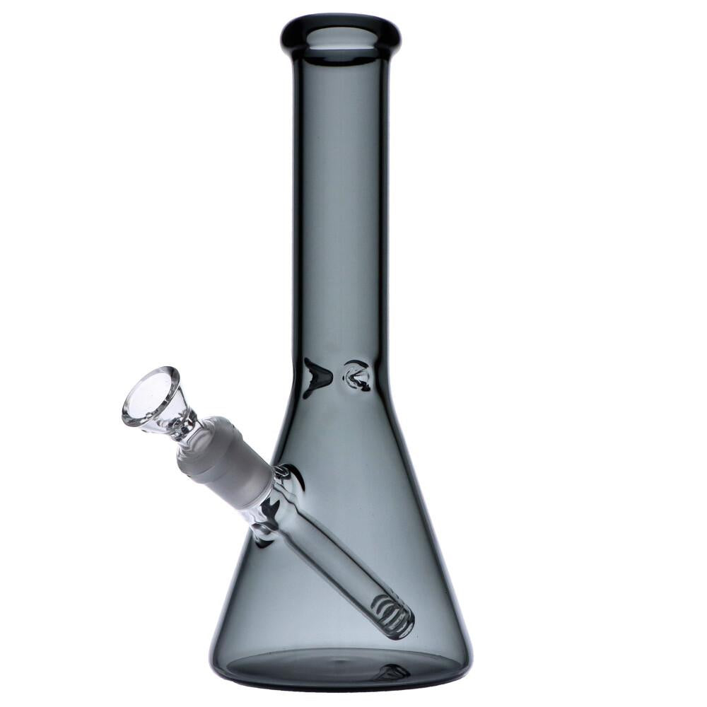 Everyday Essentials Beaker Ice Bong | 10 Inch | Smoke | side view 1