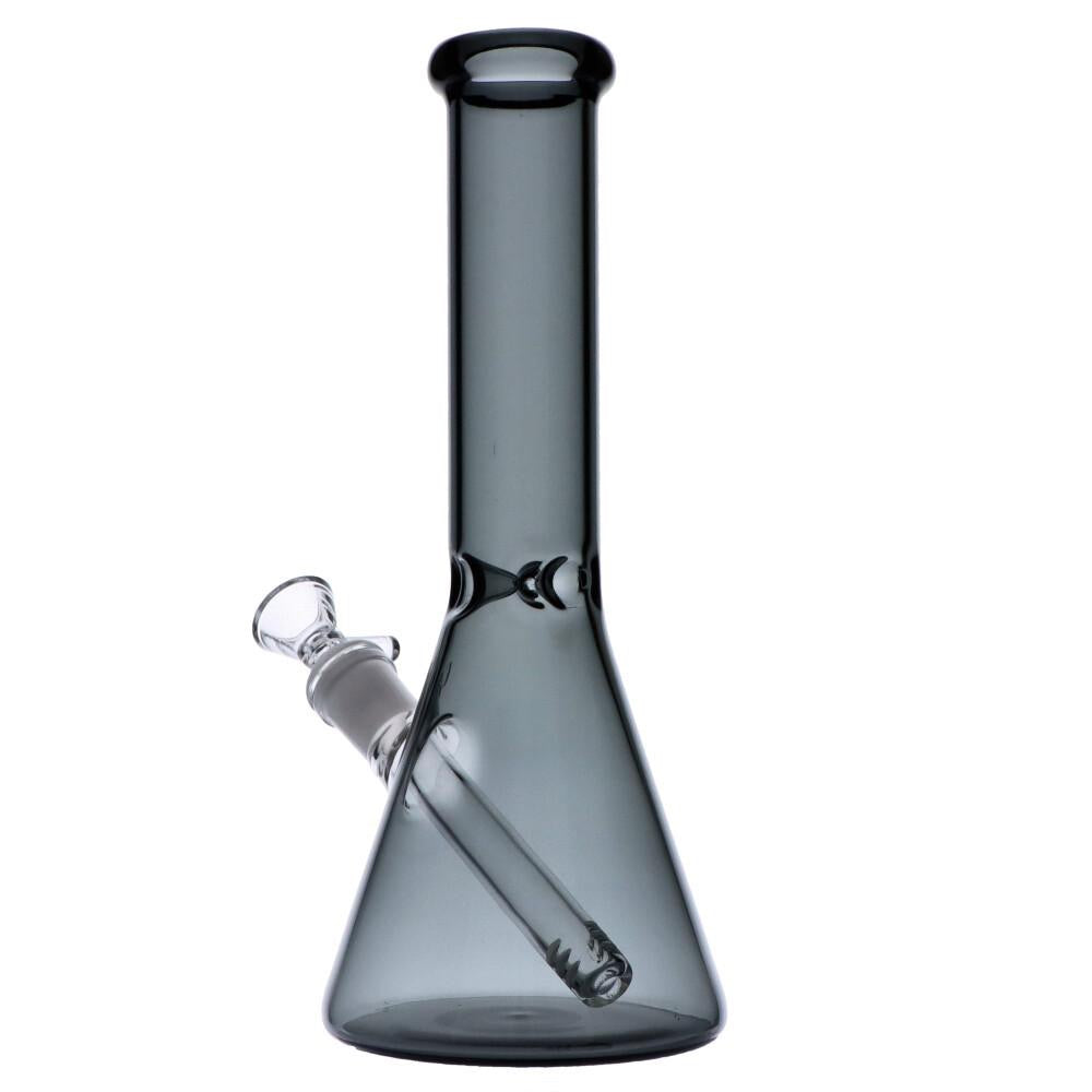 Everyday Essentials Beaker Ice Bong | 10 Inch | Smoke | side view 3