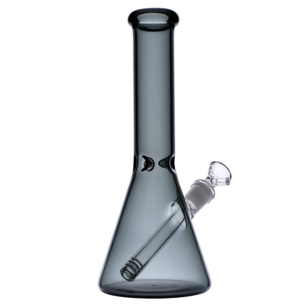 Everyday Essentials Beaker Ice Bong | 10 Inch | Smoke | side view 4