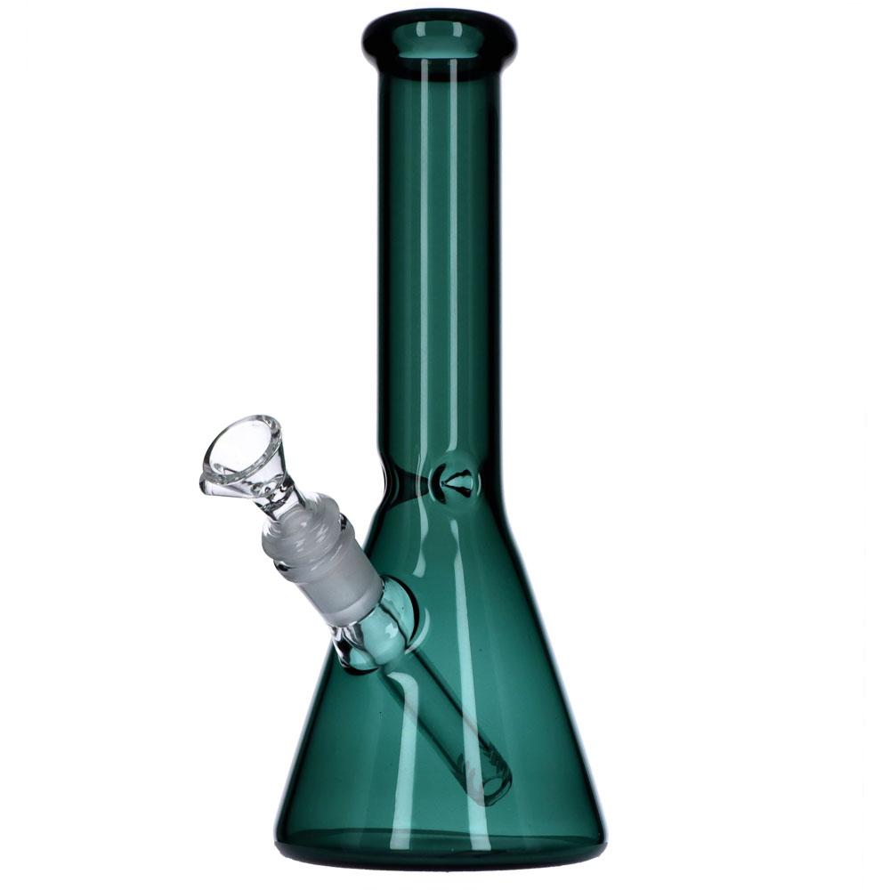 Everyday Essentials Beaker Ice Bong | 10 Inch | Teal | side view 2