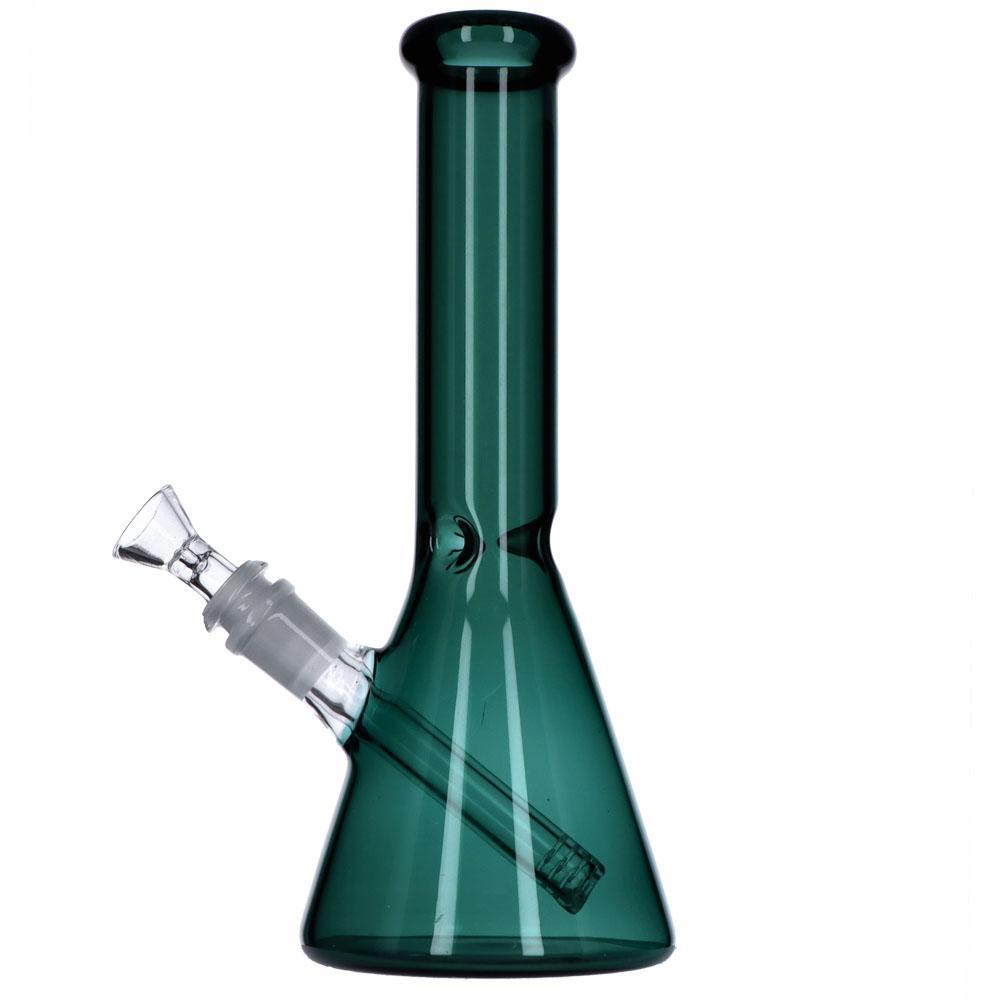 Everyday Essentials Beaker Ice Bong | 10 Inch | Teal | side view 3