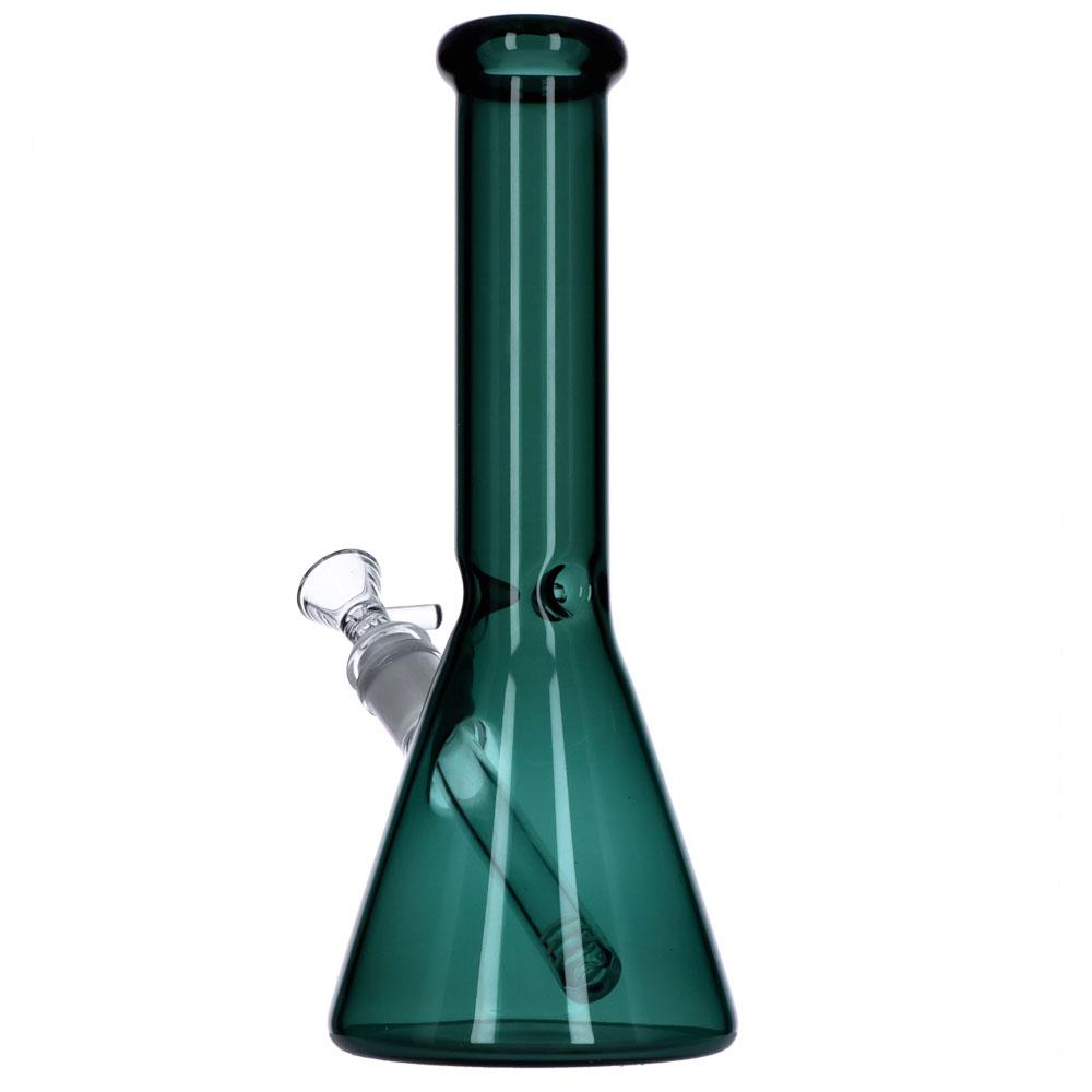 Everyday Essentials Beaker Ice Bong | 10 Inch | Teal | side view 4