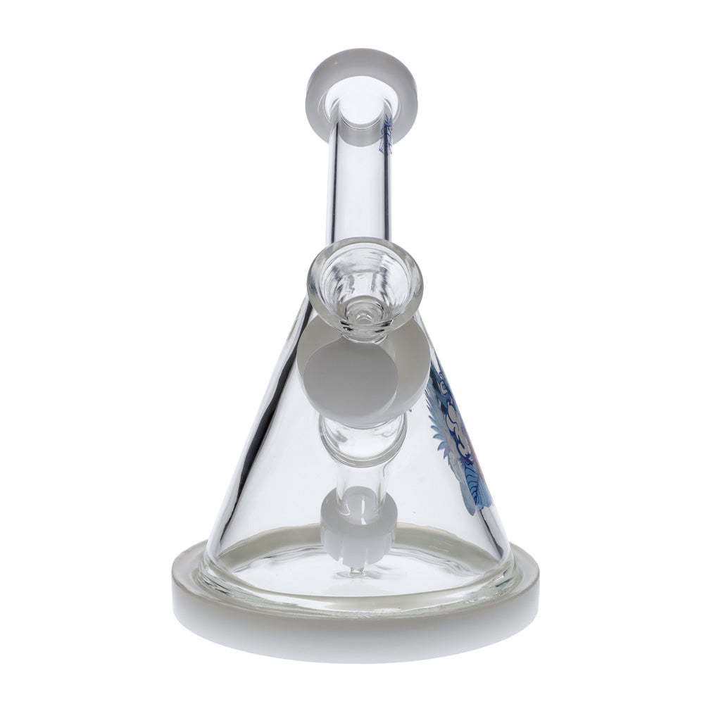 Cabana Cannabis Co. Beaker Base Bong | white | front view