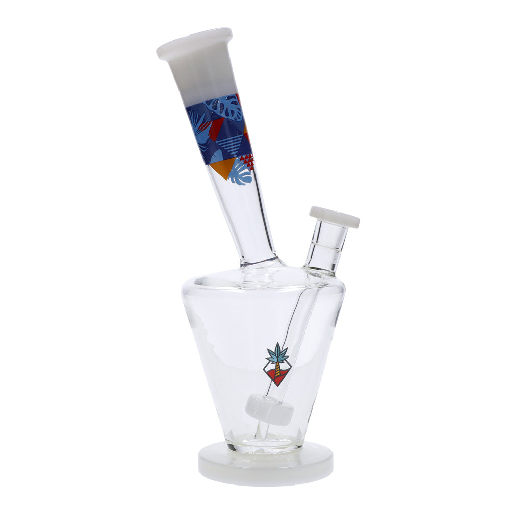 Cabana Cannabis Co. Upside Down Beaker Base Bong | White | without bowl