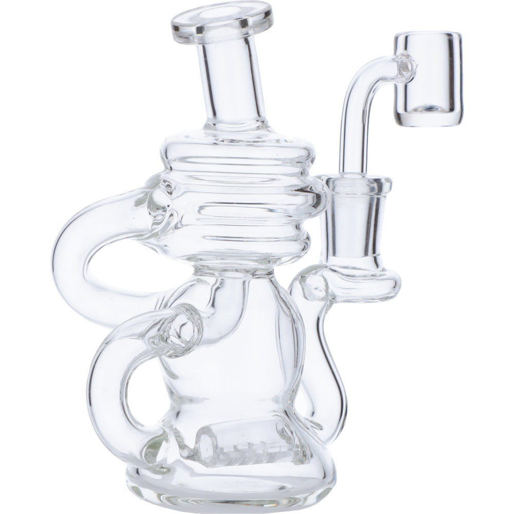 Mini Recycler Dab Rig | Clear | Side view 3