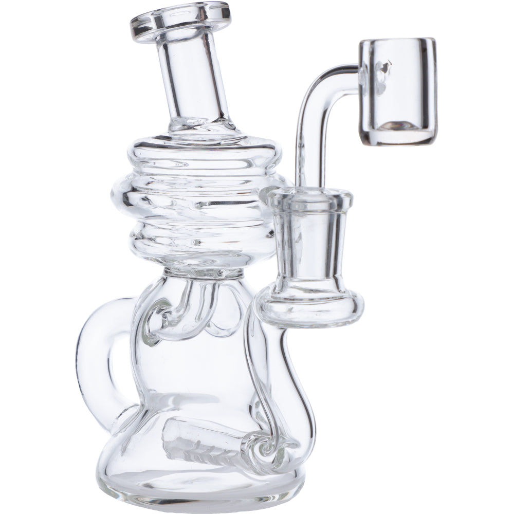 Mini Recycler Dab Rig | Clear | Side view 4